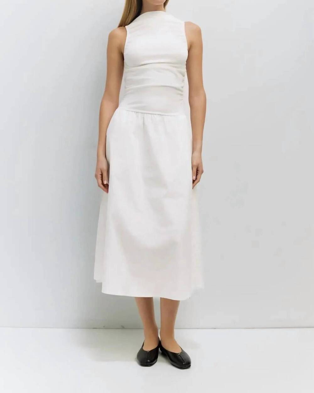 NEW MOD REF charlotte midi dress in white